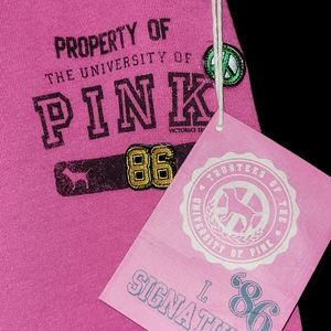 Vintage Victoria Secret Pink Joggers Cropped Capri NWT